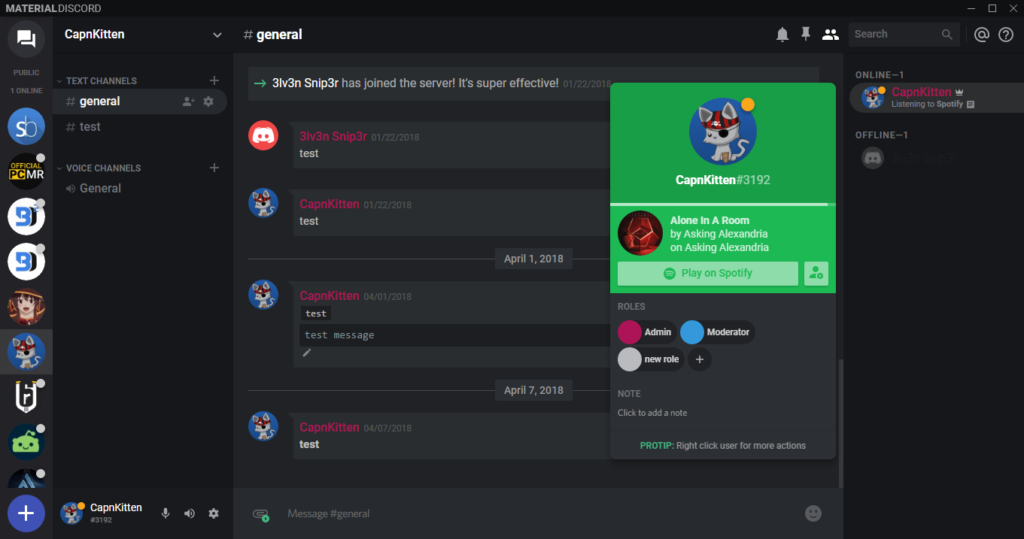 Material Discord Theme